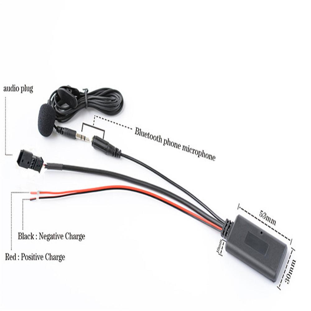 12V 3PIN Car Audio bluetooth 5.0 HIFI Cable Adaptor Microphone For BMW E54 E39 E