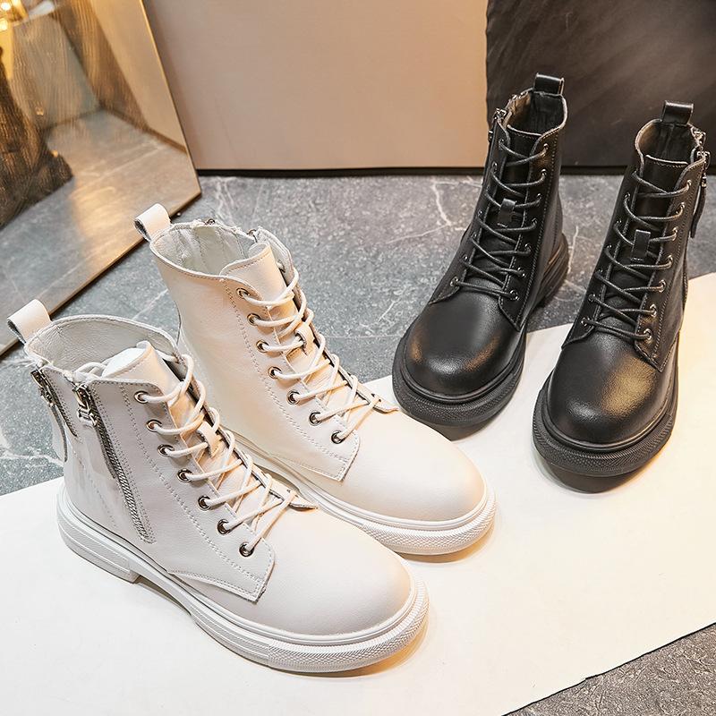 Martin Boots Para mujer Otoño e Invierno Las nuevas botas cortas de moto  están de moda y son versátiles. Botas individuales de doble cremallera para  mujer comprar a buen precio — entrega