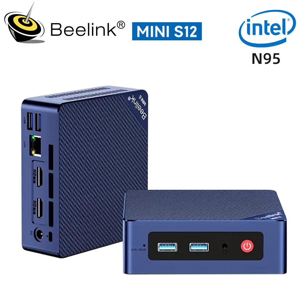 Beelink Min S12 N95 Mini PC Win11 Pro Support Wifi5 1000M LAN Desktop Mini Computer