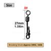 10pcs Carp Fishing Accessories Clam Lock Quick Change Swivels with 8 word Rolling Ring Connector For Carp Rig Tackle Accessories
