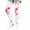 New Casual Women Socks Halloween Socks Creative Cosplay Long Socks Bone Web Men Socks Black/White Socks Couple Socks Size 37-44