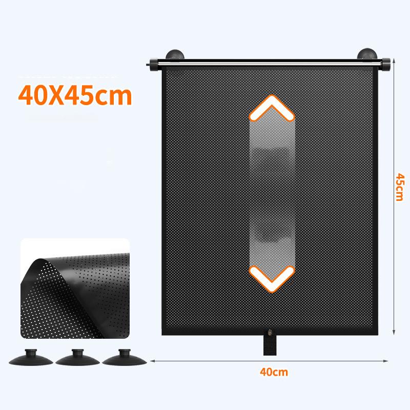 Автомобильная боковая оконная шторка-солнцезащита Теплоизоляция Выдвижная занавеска Для домашнего использования Без сверления Блокировка света Летняя защита от солнца