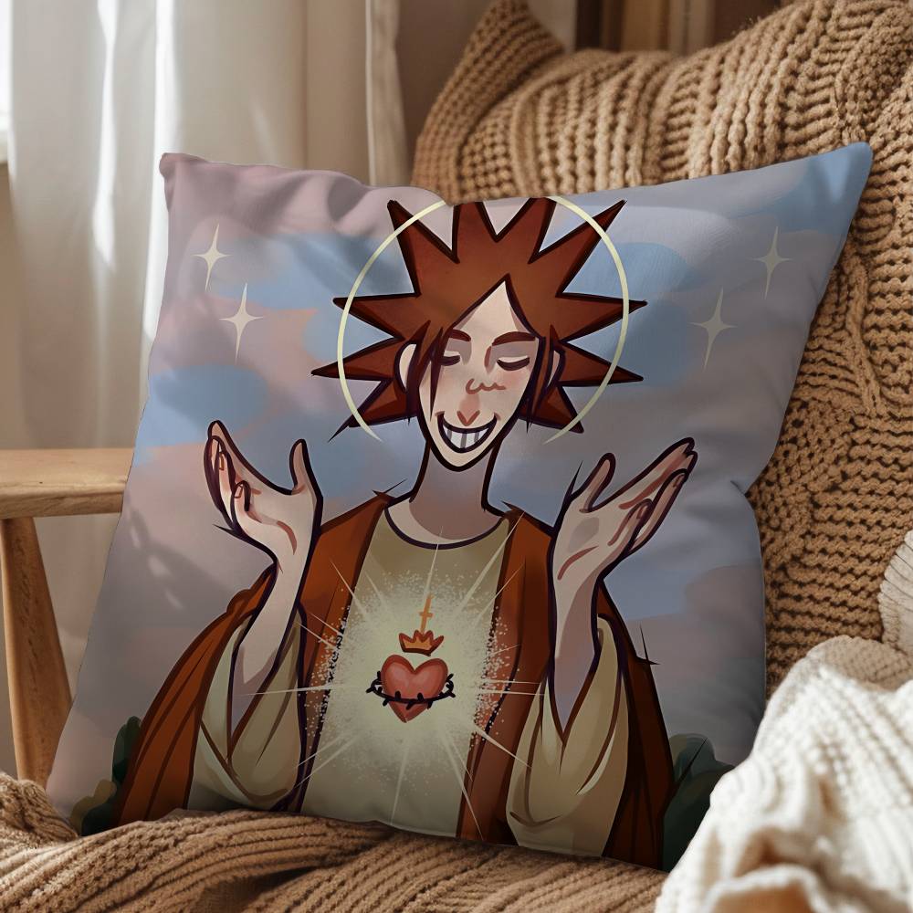 Powerful Rock MSI JJimmy Urine Pillow Case Office Cushions Suitable For Sofa Car Bedroom Decorative Cushion Cover