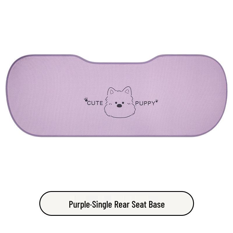 West Highlands Cute Cartoon Cotton Linen Car Seat Cushion for Women - Fits Toyota BZ3, RAV4, Corolla, and Ruifang