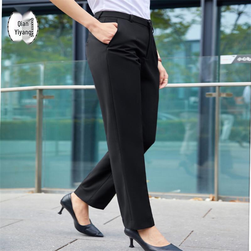 QIANYIYANG Women's Formal Slim-Fit Suit Pants