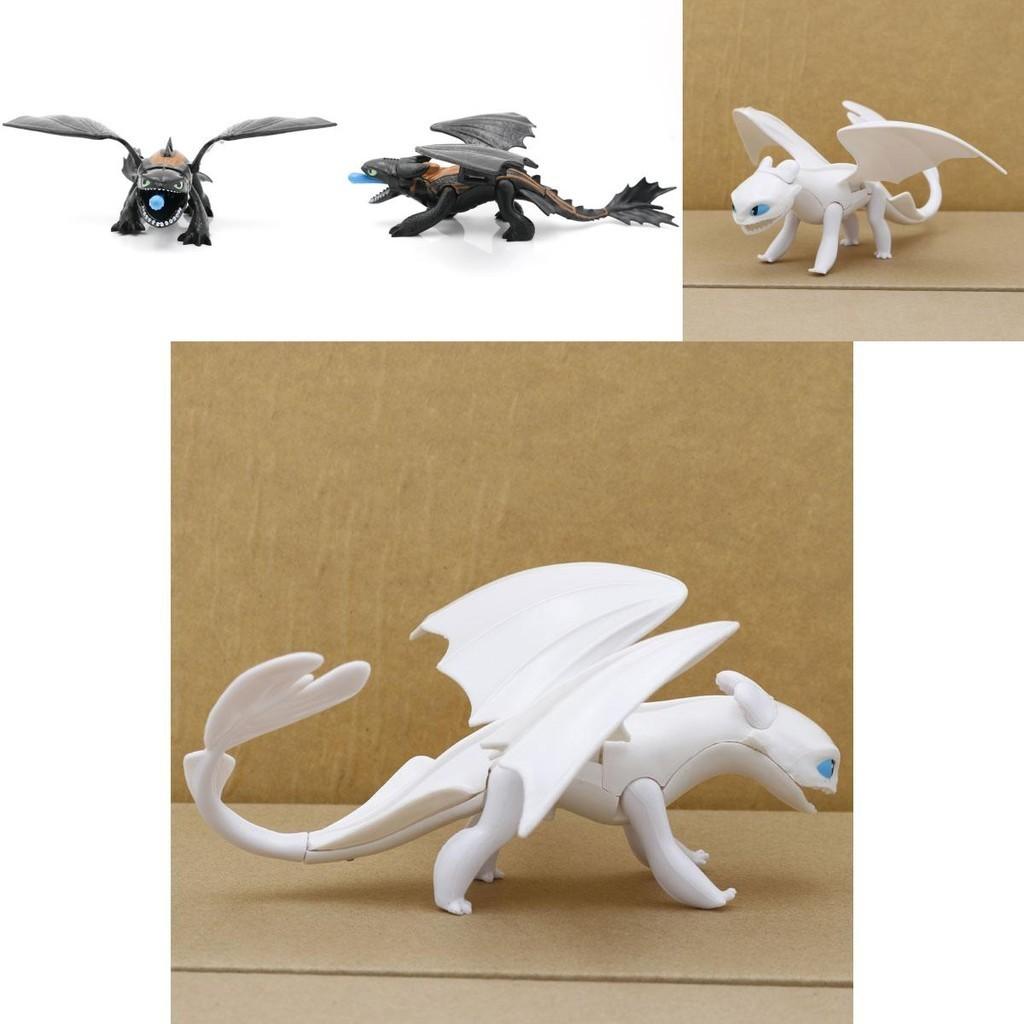 Dragon Trainer Night Fury And Light Fury Action Figures