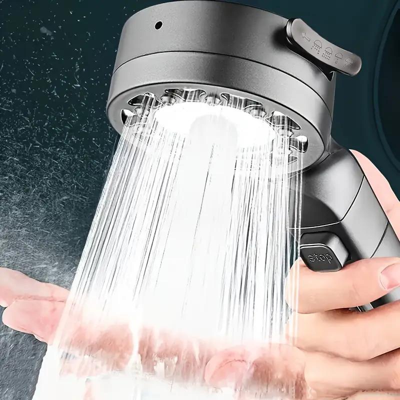 Upgraded 4-Speed Multi-Function Boost Filter Shower Head Bathroom Accessories One-Button Switch Shower