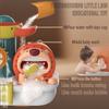 Baby Bath Plaything Bubble Machine Blower Lion Bubble Maker For Toddlers Bathtub Animal Spinning Tactile Toys For Young Boys Girls Newborn