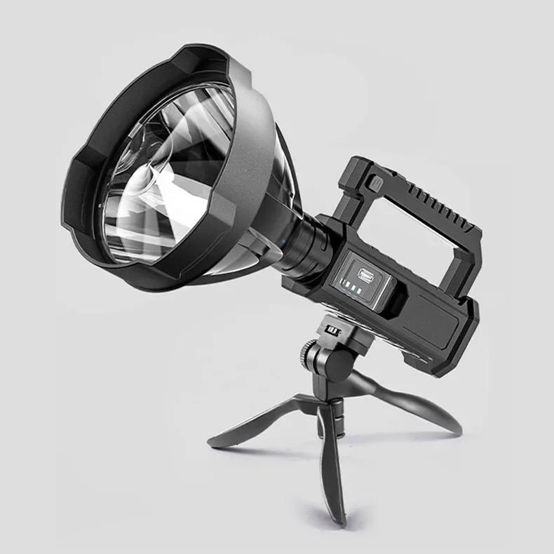 High Power LED Flashlight Powerful XHP70 Torch Waterproof Fishing Lantern USB Rechargeable Spotlight Searchlight Camping Lamp