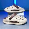 Fashion Trendy Men's Hollow Out Sandals Plus Size Dual Use Slippers Home Use Non-Slip Summer Beach Shoes EVA Sole Comfortable Wear