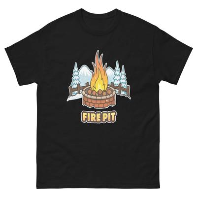 Lagerfeuer Berg-Skigebiet Stadt T-Shirt