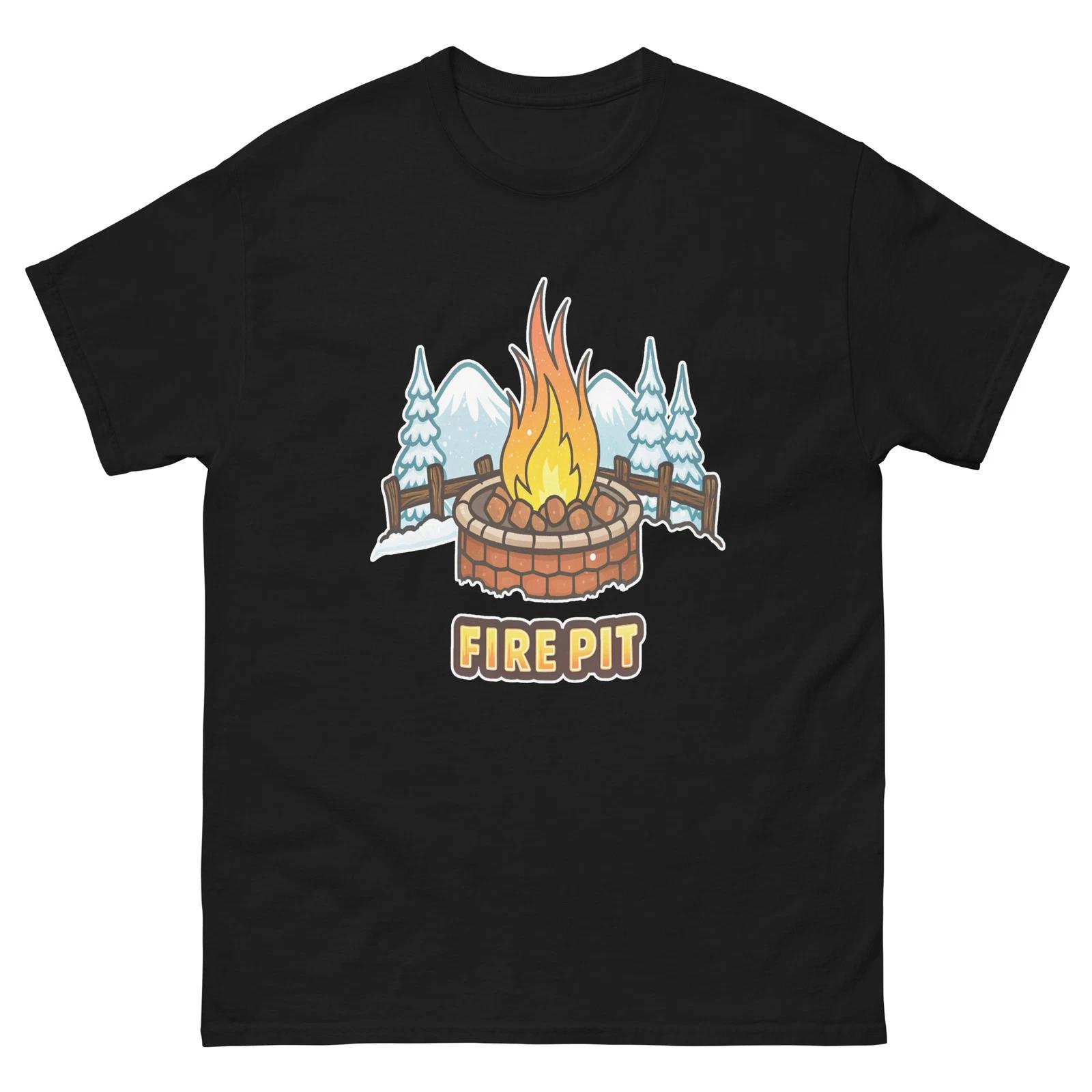 Fire Pit Mountain Ski Resort Town T-Shirt 2XL