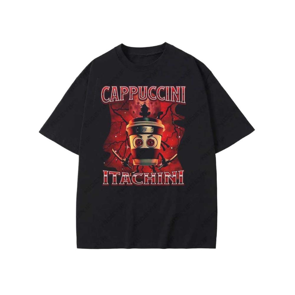 

Футболка Cappuccino Assassino Ретро Итальянский Мозголом Мем Графические Футболки Летние Мягкие Унисекс Футболки Топы S