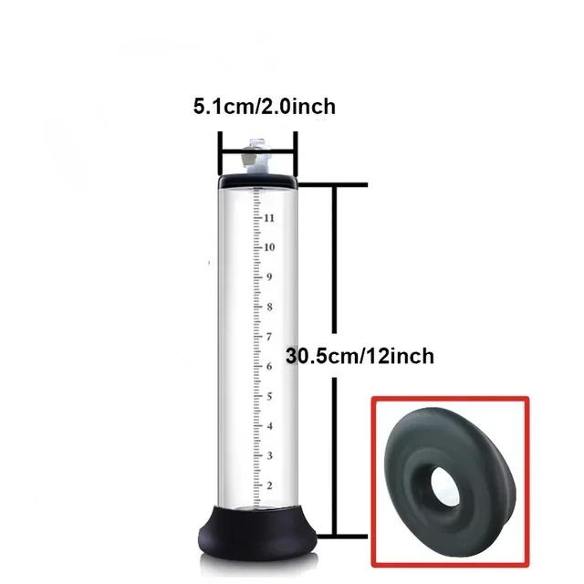 Male Penis Enlarger Vacuum Pump Penis Enlargement Enhancer Adult Sex Toy for Men Lasting Trainer Erotic Products Vacuum Cylinder