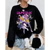 Fashionable Women's Sportswear KPop Demon Hunter Printed Pullover Casual Round Neck Oversized Sweatshirts Women's Clothing