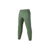 Solid Color Mid Waist Drawstring Cuffed Knit Sports Pants Men Bottoms Brown Green P224M085-03LX