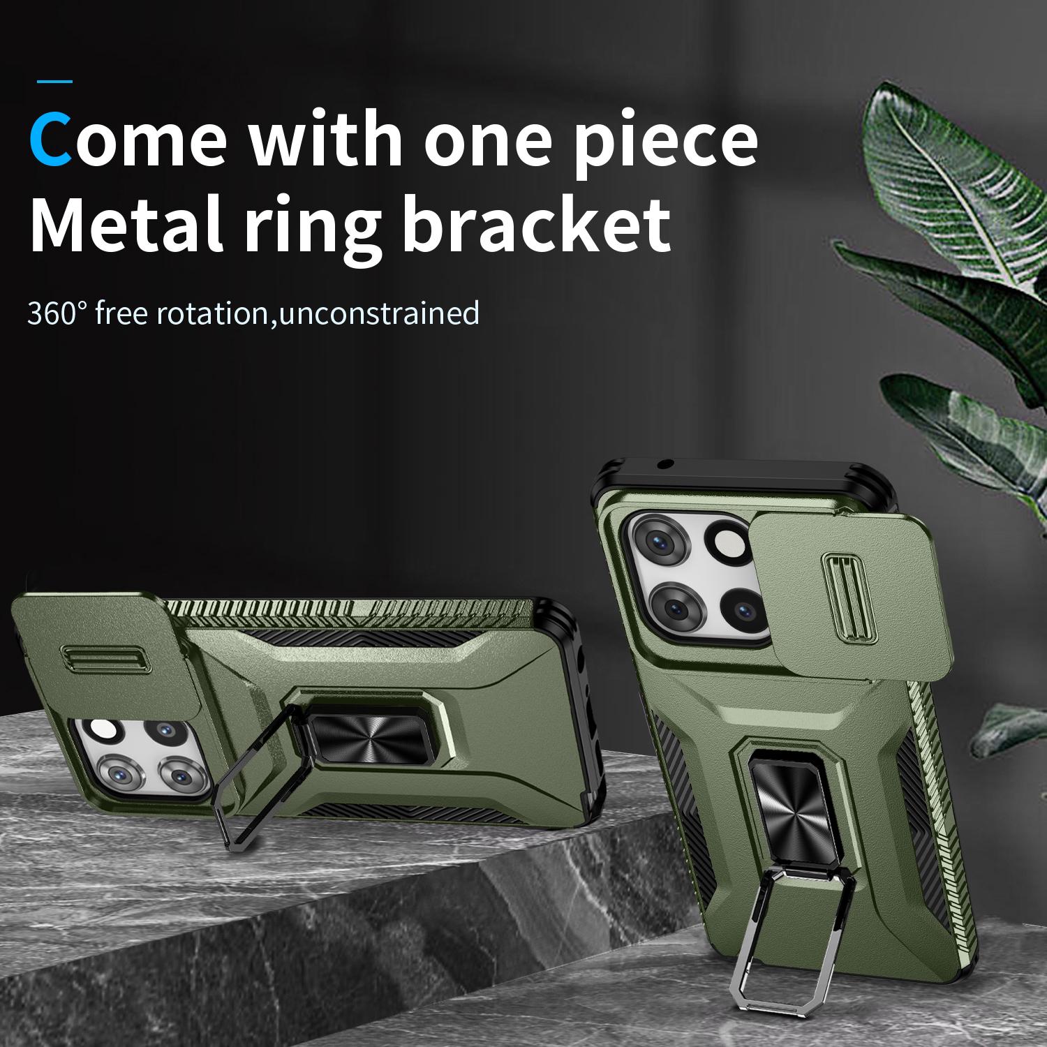 

For Motorola Moto G 5G (2025) Case Camshield Kickstand TPU+PC Anti-Slip Phone Cover Purple