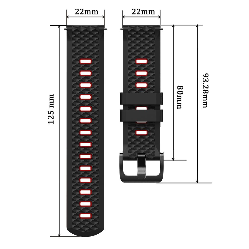 Silicone Bands 22mm For Xiaomi Watch color 2 S3 S2 46mm/42mm S1 Pro S4 Sport Mi Watch Bracelet For SUUNTO RACE 2/S Replace Strap