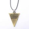 Dinosaur Pendant Necklace Triangle Cosplay Jewelry Accessory