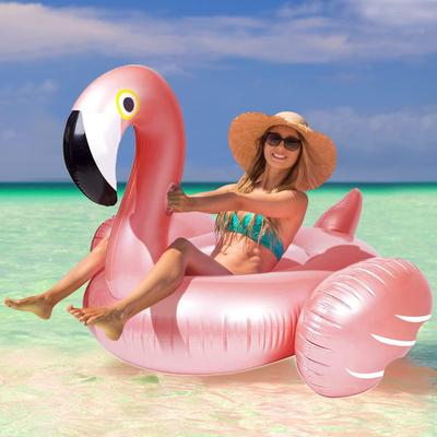 Giant Flamingo Pool Float with Quick Inflate Valve