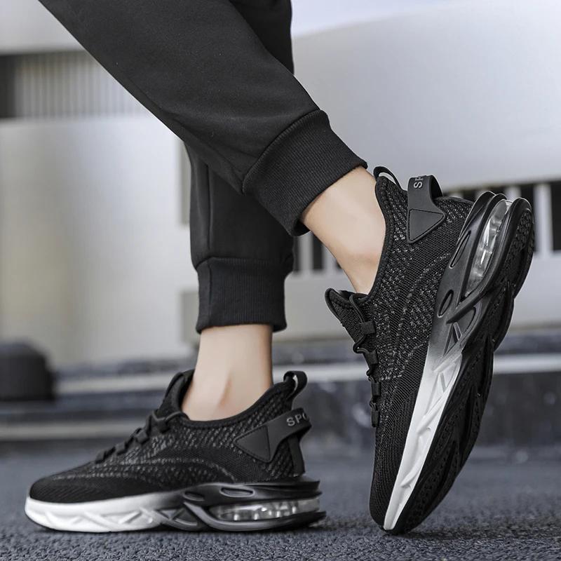 MAEDEF Walking Shoes Mens Lightweight Air Cushion Comfortable Causal Shoes Non Slip Breathable Mesh Sport Shoes for Men