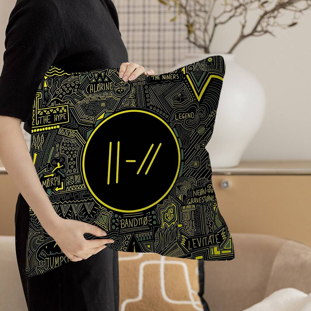 T-Twenty One Pilots Pillow Cover Design Cushion Cover Decor Holiday Decorati