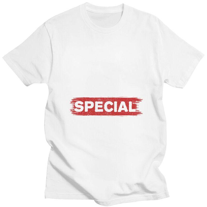 Custom My Mom Says Im Special T Shirt for Men 100 Cotton Tshirt Tees Tshirt Loose Fit