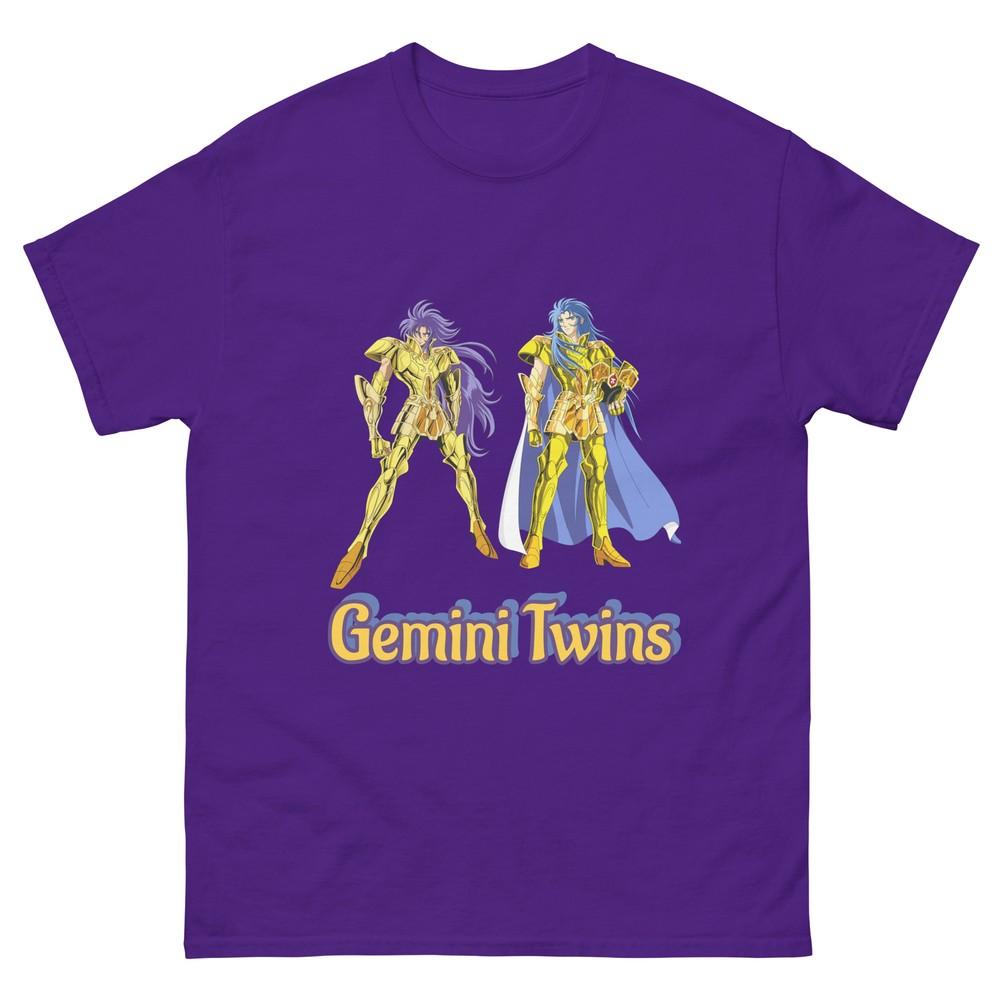 

Saint Seiya Tee Shirt | Gemini Twins Saga and Kanon, Saint Seiya Anime Tee XL