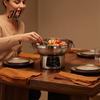Traditional Style Hot Pot for Parties Stainless Steel Induction Gas And Electric Stoves, Detachable Easy Cleaning Round Pot, Multipurpose Cooking