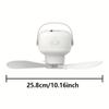 Night Light Wireless Mini Fan Rechargeable Electric Remote Control Fan  Ventilation Cooler