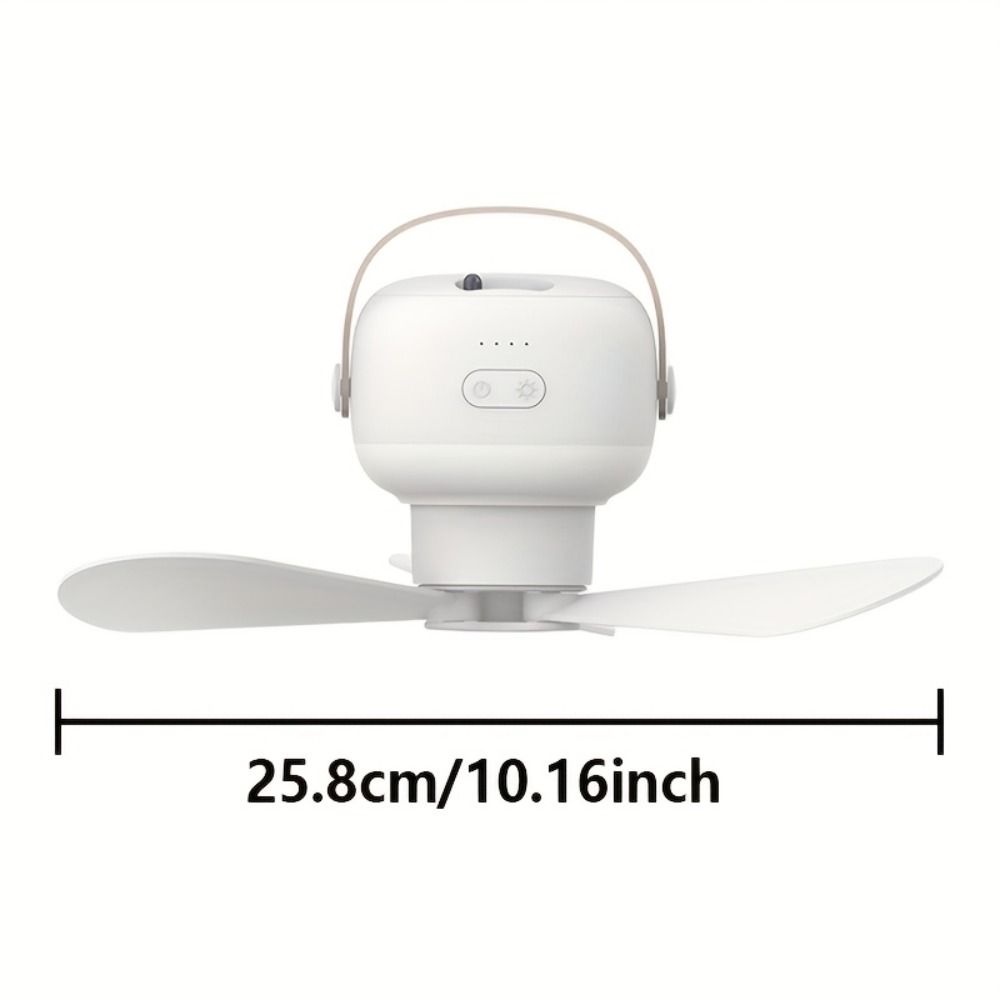 Night Light Wireless Mini Fan Rechargeable Electric Remote Control Fan  Ventilation Cooler