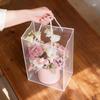 Clear Floral Tote Gift Package - Transparent Festival Flower Bag