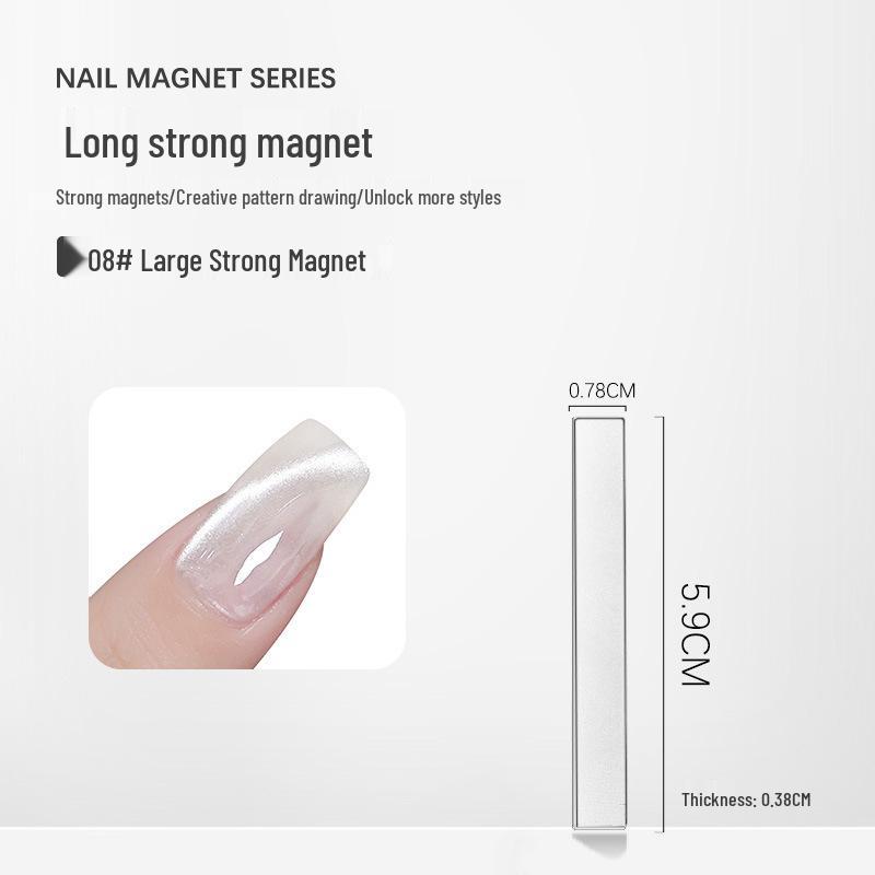 Nail Art Magic Wand: Double-Headed Cat Eye Gel Thickened Magnet