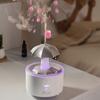 Rotierender Regenschirm-Wassertropfen-Luftbefeuchter mit großer Kapazität und leichtem Duftdiffusor für Büro, Arbeitszimmer, Schlafzimmer, Tischplatte, Nachttisch