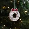 Shatterproof Xmas Tree Hanging Pendant Santa Claus Snowman Pendant Hanging Ornament  Party