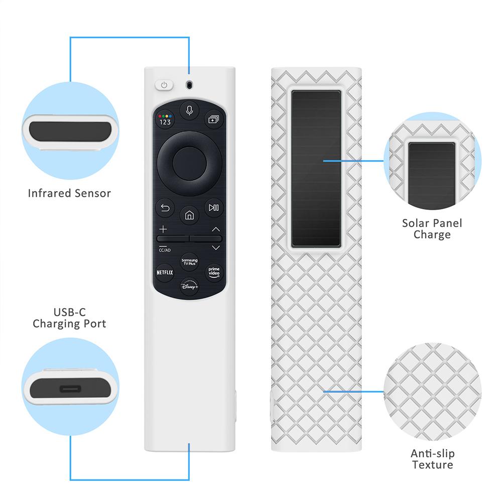 NEW Silicone Remote Control Cover for Samsung Remote Control BN59-01432A Smart TV Solar Remote Dustproof Case Sleeve for BN59