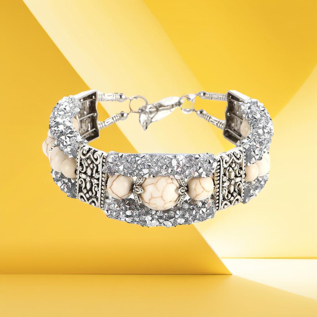 Exquisite Handmade Turquoise Bead Bracelet For Women And Men Original Design