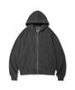 1993Studio Vintage Pigment Balloon Fit Zip-Up Hoodie_Charcoal