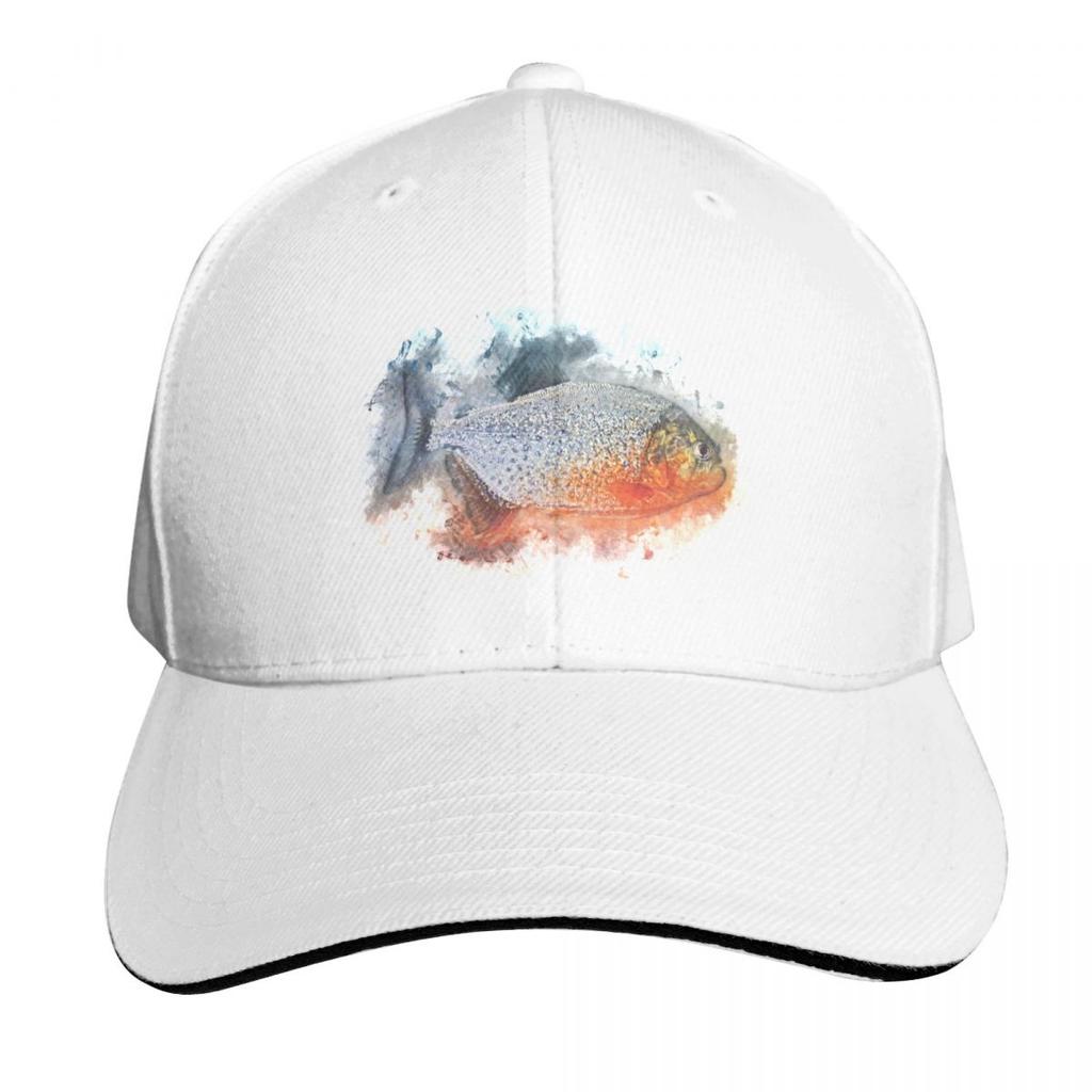 Red piranha Serrasalmus nattereri Baseball Cap Bobble Hat New Hat cute Winter hat Unisexs Luxury Womens