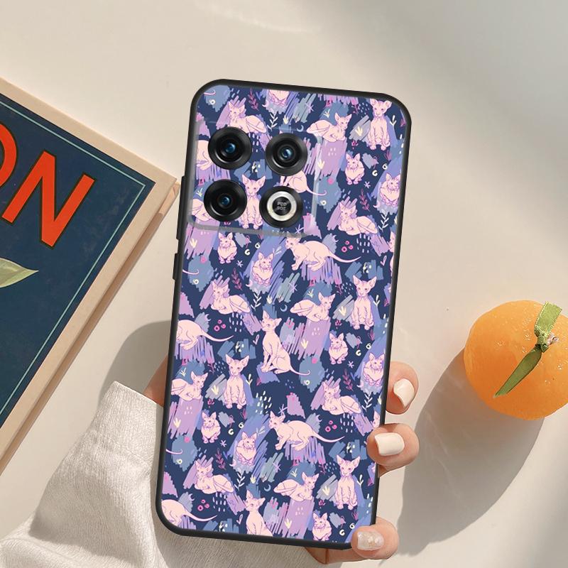 Sphynx Cat Case For OnePlus Nord 5 CE 2 3 4 Lite N20 N30 OnePlus 15 13 12 11 13T 10T 10R 12R 13R Cover