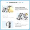 Orstarry S925 Silver Lucky Number 10,15,18,20 Heart Charm Anniversary Celebration Pendant DIY Jewelry Making