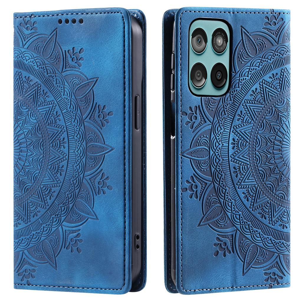 Styl-010 Dla Motorola Edge 60 5G/60 Fusion 5G Etui Skórzane Etui na Telefon z Magnetycznym Zamknięciem Wzór Nadrukowany