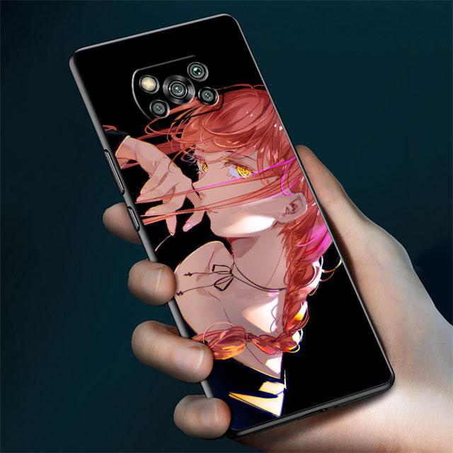 Husă Pentru Xiaomi Mi Poco X3 NFC X4 Pro F3 M3 C40 F4 GT M5 M4 F1 11 Lite 11T 10T 9T Husă de Telefon din Silicon Chainsaw Man Anime Makima