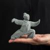 Stone-made New Chinese Martial Arts Figure Tai Chi Kung Fu Home Desktop Tea Table Creative Ornaments Niche Decoration Crafts