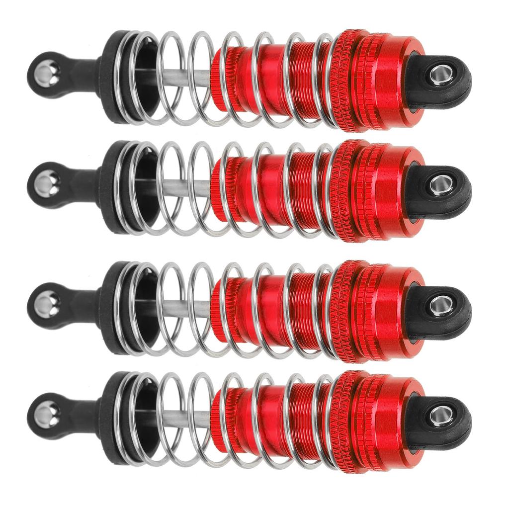 4Pcs RC Metal Shock Absorber Damper Set for MN86 MN86S MN86K MN86KS 112 RC CrawlersRed