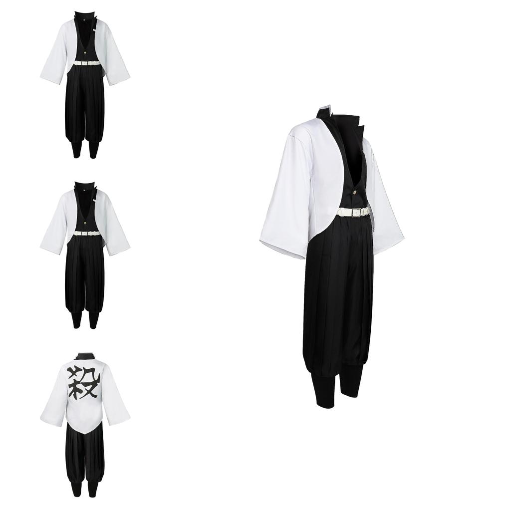 Halloween Demon Slayer Shinazugawa Sanemi Role Playing Costume Set For Anime Fans