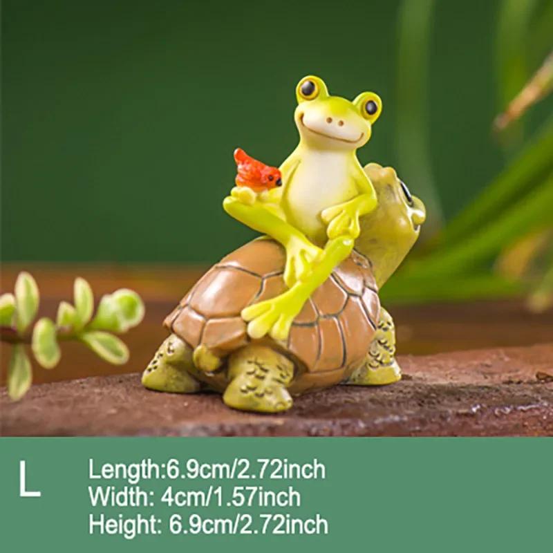 Lustige Froschfiguren aus Kunstharz für Innendekoration zu Hause, Badezimmer-Innendekorationszubehör, personalisiertes Geschenkobjekt, Gartendekor