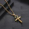 Ancient Egyptian Anka Pendant Retro Serpentine Cross Trendy Men and Women Versatile Personalized Necklace Accessories