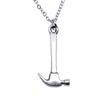 Hammered Horseshoe Pendant Necklace Western Cowboy Lucky Charm 40cm Short Chain