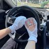 Driving Sun Protection Gloves Women's Outdoor Cycling UV Resistant Short Gloves Breathable Fabric Anti-slip Horseshoe Sleeves